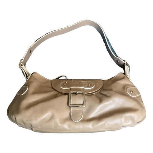 Pre-owned Longchamp Idole Leather Handbag In Brown