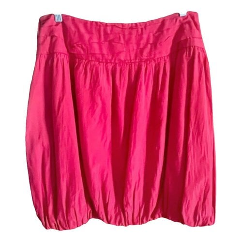 Pre-owned Moschino Cheap And Chic Silk Skirt In Red