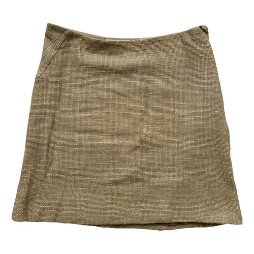 Pre-owned Helmut Lang Mini Skirt In Brown