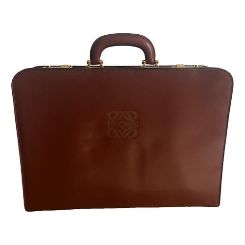 Pre-owned Loewe Leather Bag In Brown