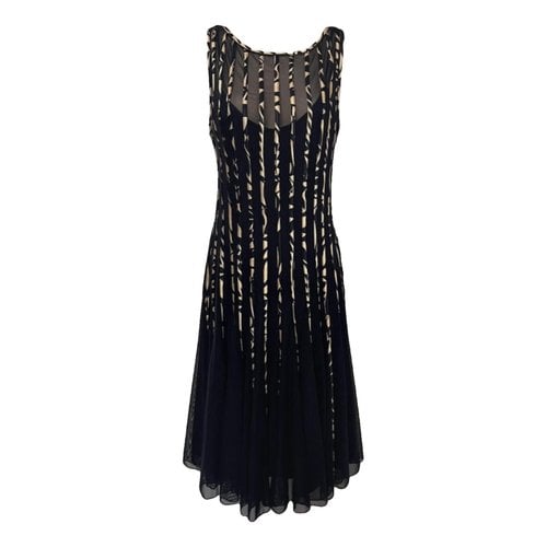 Pre-owned Xscape Mid-length Dress In Navy