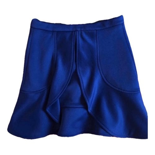Pre-owned Mangano Mini Skirt In Blue