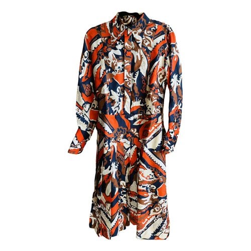 Pre-owned Victoria Beckham Silk Mid-length Dress In Multicolour