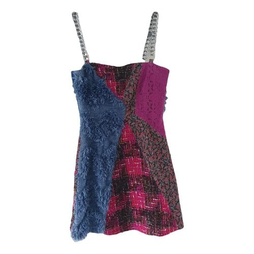 Pre-owned Andersson Bell Wool Mini Dress In Multicolour