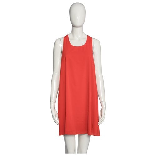 Pre-owned Alice And Olivia Silk Mini Dress In Red