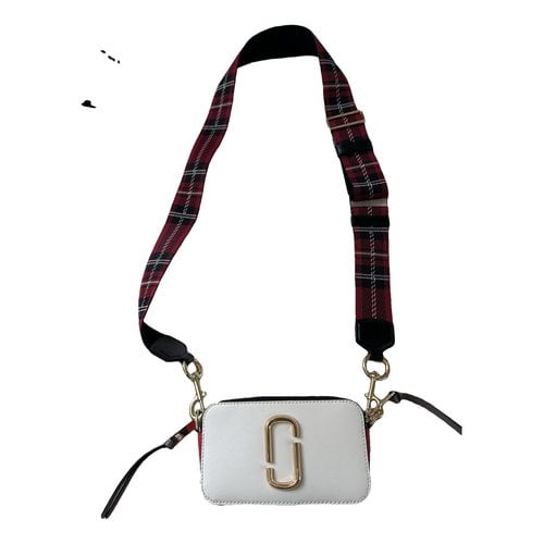 Pre-owned Marc Jacobs The Softshot Leather Handbag In White