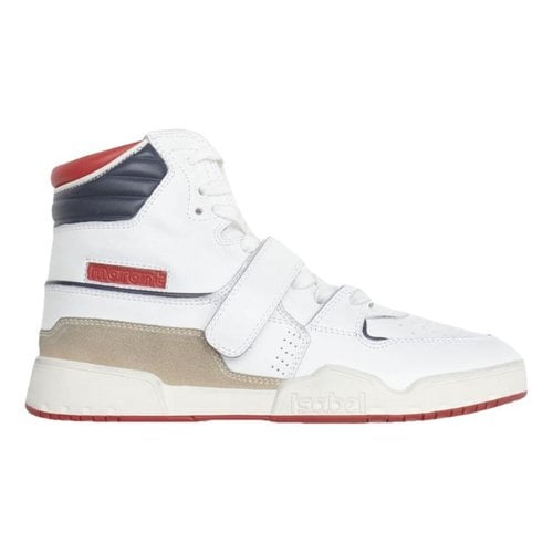 Pre-owned Isabel Marant Leather Trainers In White