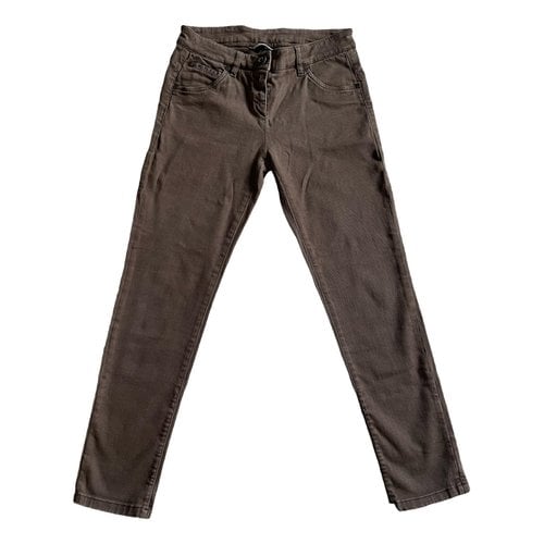 Pre-owned Brunello Cucinelli Slim Jeans In Brown