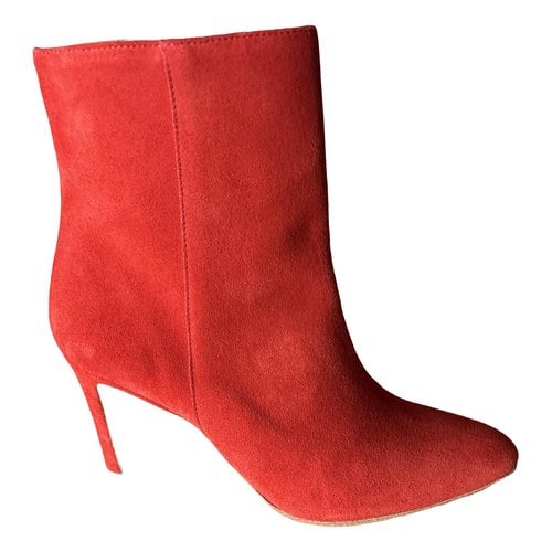 Pre-owned Free Lance Leather Heels In Red