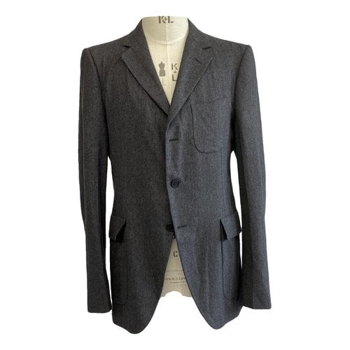 Pre-owned Bottega Veneta Wool Jacket In Grey