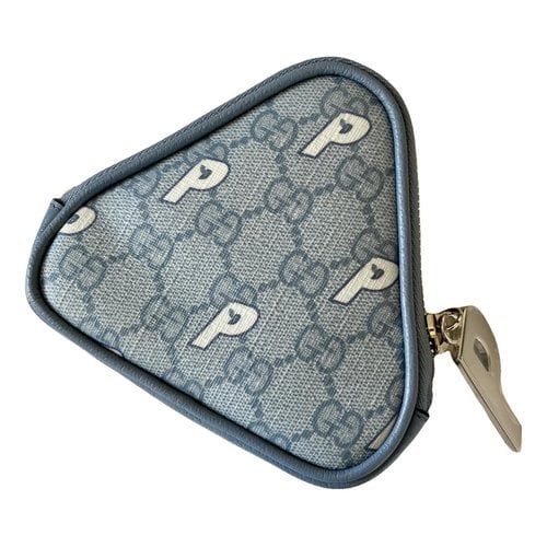 Pre-owned Gucci Leather Small Bag In Blue