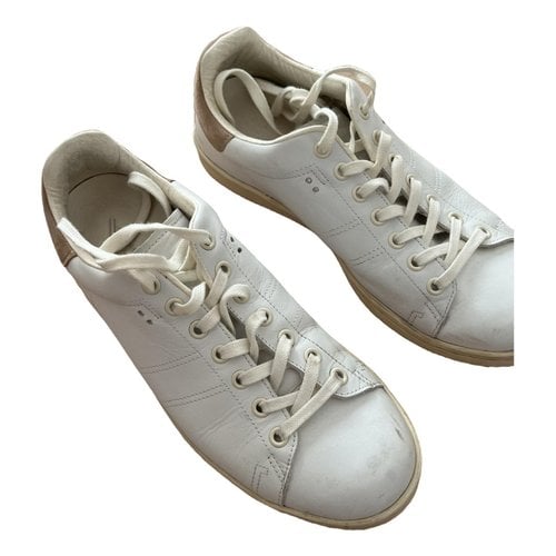 Pre-owned Isabel Marant Étoile Leather Trainers In White