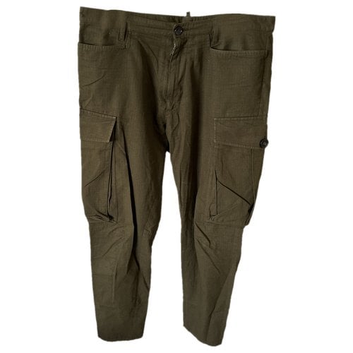 Pre-owned Dsquared2 Trousers In Khaki
