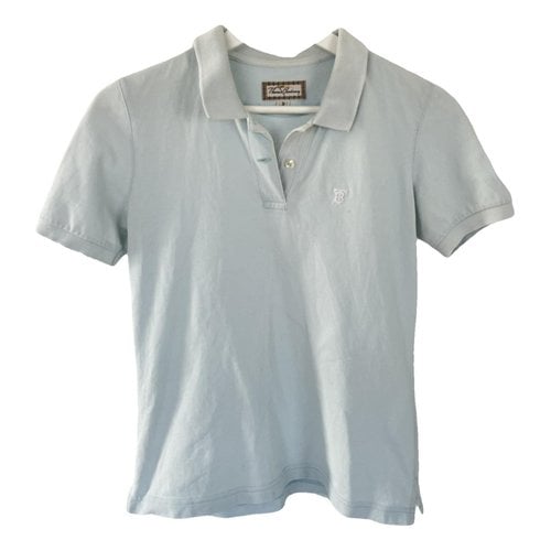 Pre-owned Burberry Polo In Blue