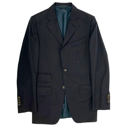 Pre-owned Tom Ford Wool Jacket In Navy