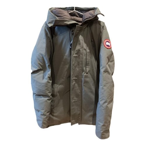 Pre-owned Canada Goose Coat In Blue