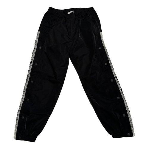 Pre-owned Sandy Liang Trousers In Black