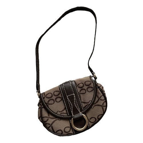 Pre-owned Lancel Elsa Sellier Cloth Handbag In Brown