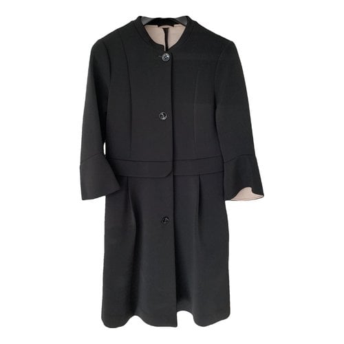 Pre-owned Max & Co Peacoat In Black