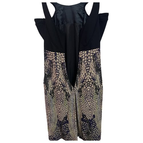 Pre-owned Mcq By Alexander Mcqueen Silk Dress In Black