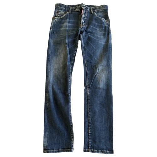 Pre-owned Dsquared2 Trousers In Blue