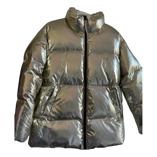 Pre-owned Tommy Hilfiger Puffer In Gold