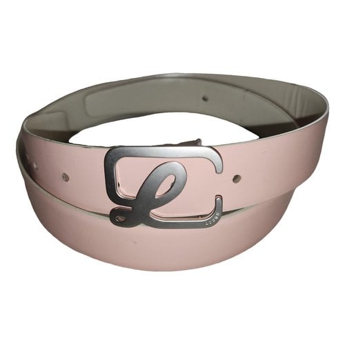 Pre-owned Loewe Leather Belt In Pink
