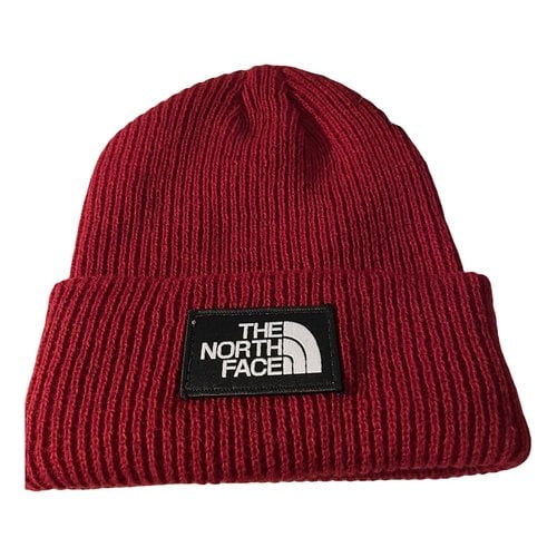 Pre-owned The North Face Wool Hat In Burgundy