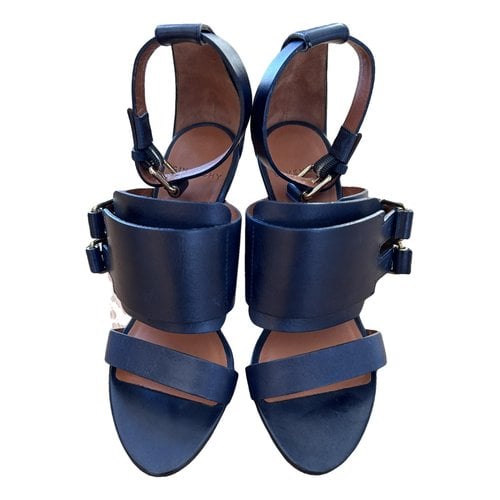 Pre-owned Givenchy Leather Sandals In Blue