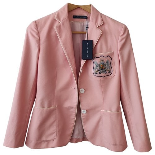 Pre-owned Ralph Lauren Wool Blazer In Pink