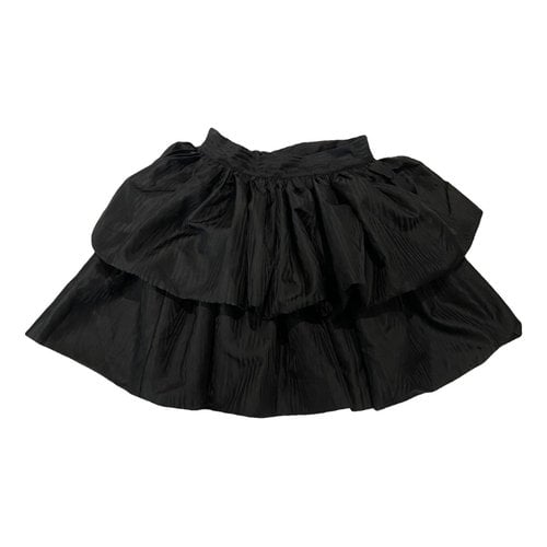 Pre-owned Rotate Birger Christensen Mini Skirt In Black