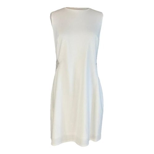 Pre-owned Adrianna Papell Mini Dress In White
