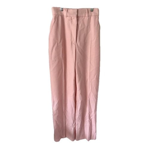 Pre-owned Casablanca Wool Trousers In Pink