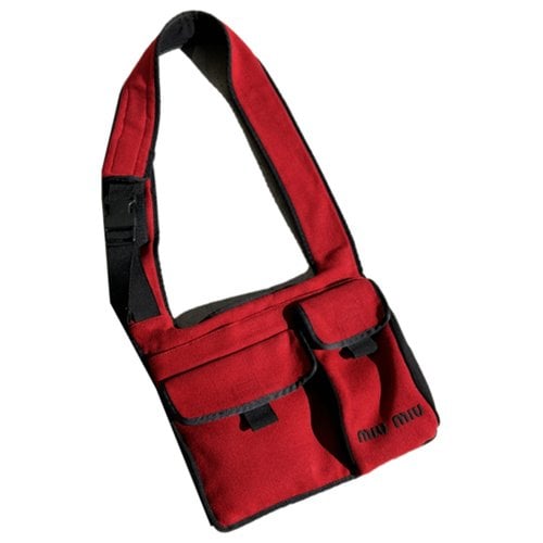 Pre-owned Miu Miu Wool Handbag In Red