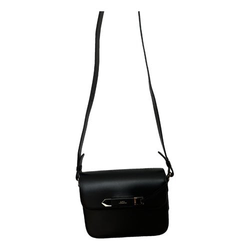 Pre-owned Apc Leather Crossbody Bag In Black