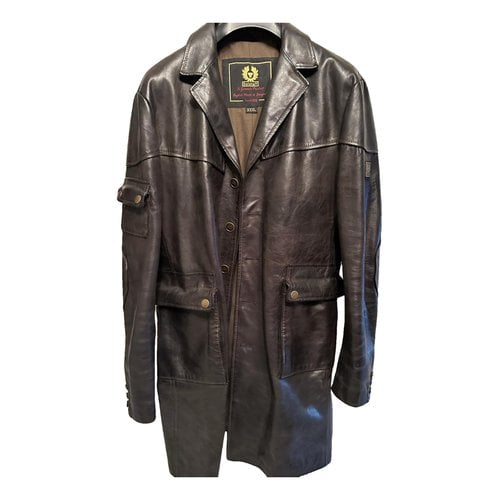 Pre-owned Belstaff Leather Vest In Brown