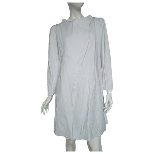 Pre-owned Courrèges Trench Coat In White