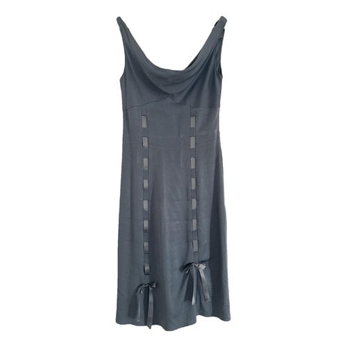 Pre-owned John Galliano Mid-length Dress In Blue