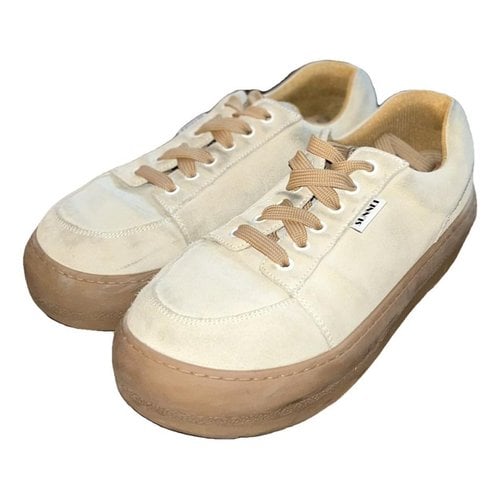 Pre-owned Sunnei Trainers In Beige