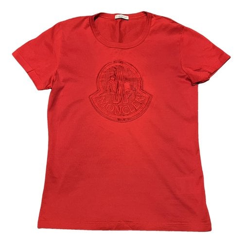 Pre-owned Moncler T-shirt In Red