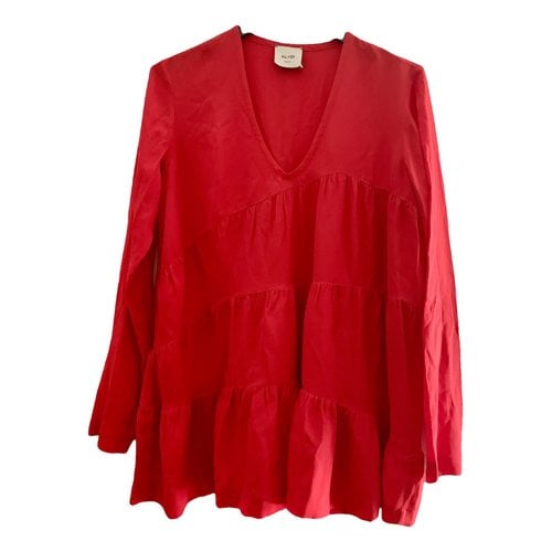 Pre-owned Alysi Silk Shirt In Red