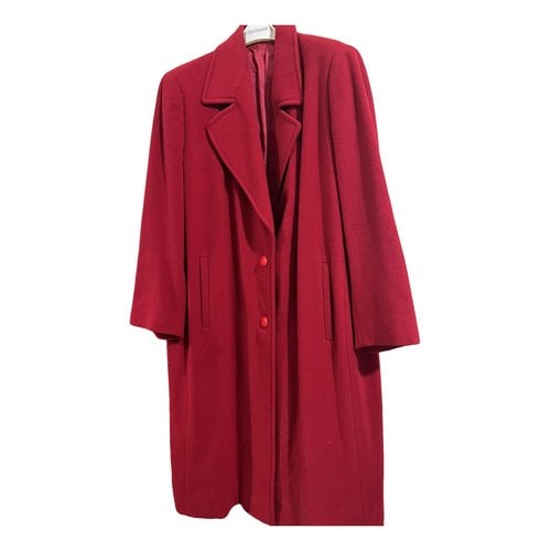 Pre-owned Laura Biagiotti Wool Coat In Red