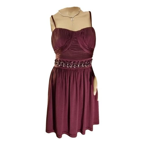 Pre-owned Class Cavalli Mid-length Dress In Burgundy