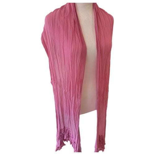 Pre-owned Ghost London Scarf In Pink