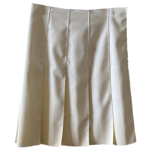 Pre-owned Emilio Pucci Mid-length Skirt In Ecru