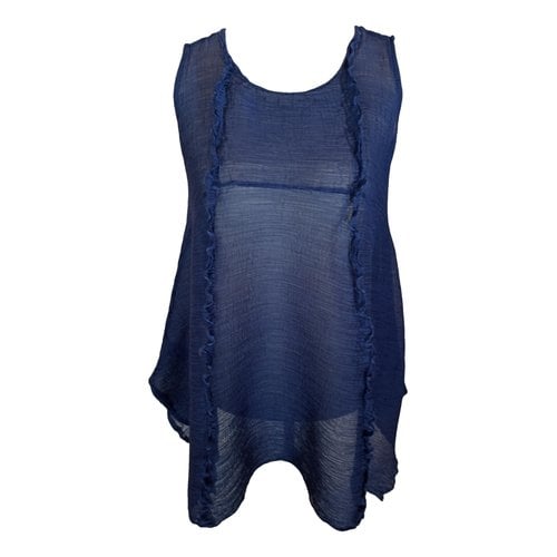 Pre-owned Issey Miyake Tunic In Blue