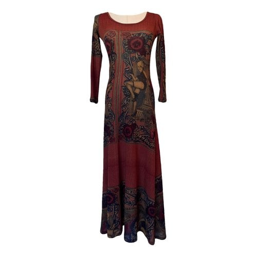 Pre-owned Jean Paul Gaultier Mid-length Dress In Burgundy