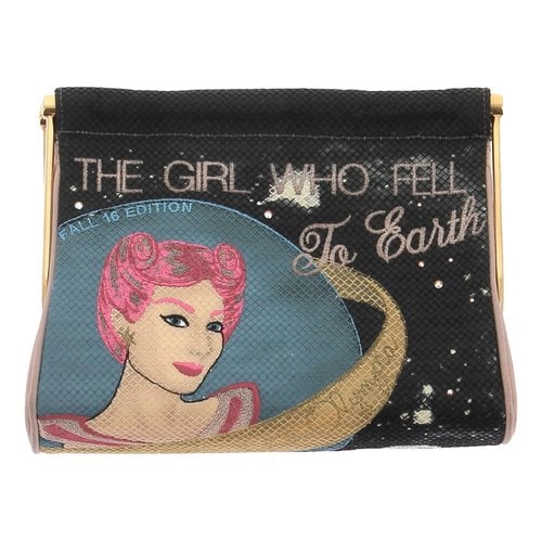 Pre-owned Charlotte Olympia Leather Clutch Bag In Multicolour
