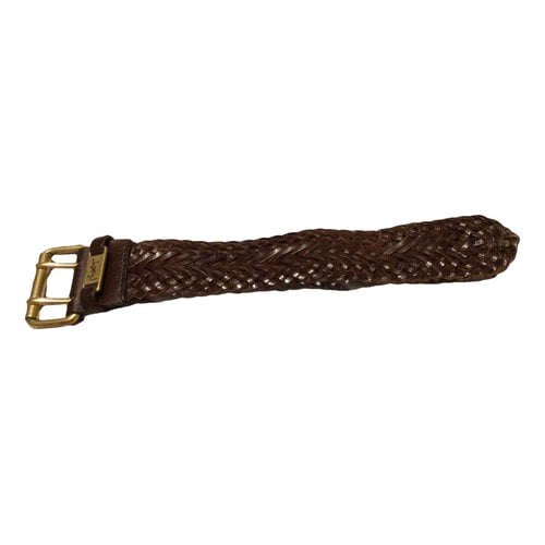 Pre-owned Saint Laurent Leather Jewellery In Brown