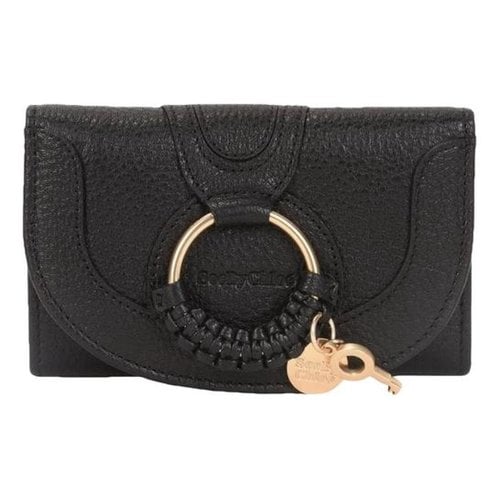 Pre-owned See By Chloé Leather Wallet In Black